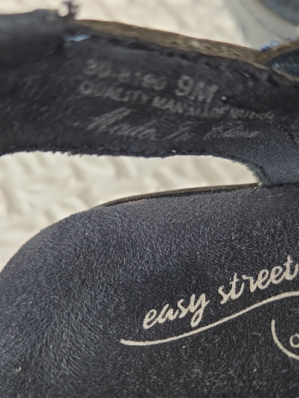 Easy Street Garrett Flats Women’s 9Navy Comfort Sandals - Casual Strappy. - Picture 7 of 10